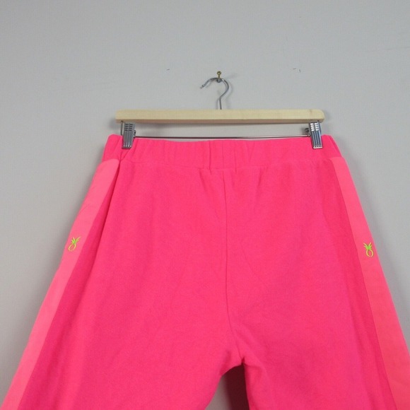 Dudley Stephens Terry Fleeced Jay Joggers Women M Pink Polyester Loungewear 302 - Picture 11 of 12